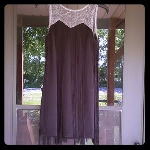 Fun Fringe Black Dress